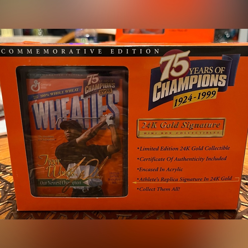 Wheaties 75 years of champions “Tiger Woods”